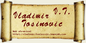 Vladimir Tošinović vizit kartica